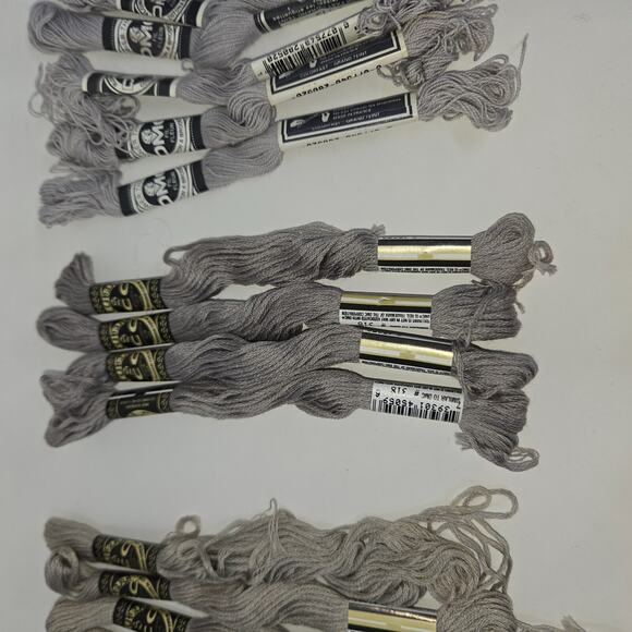 DMC Sullivans Embroidery Floss Lot of 140+ Skeins White Blue Orange Grey Green - Picture 3 of 16